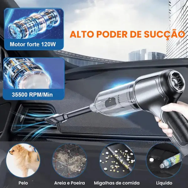 Aspirador de Pó Portátil 4 em 1 PowerClean X4® - FRETE GRÁTIS
