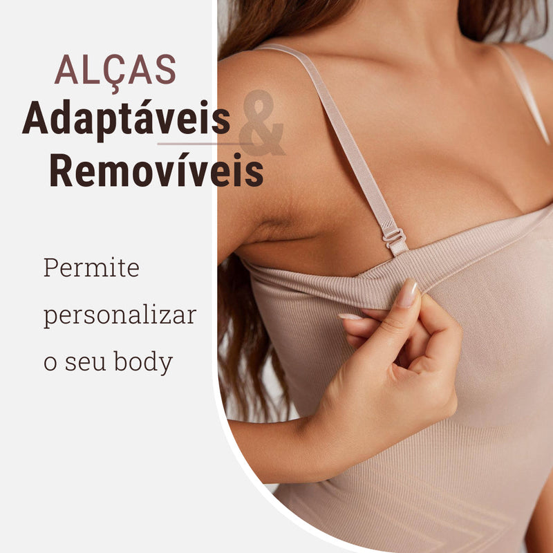 Body Modelador com Alça Removível - MaxyShaper - Compre 1 Leve 2