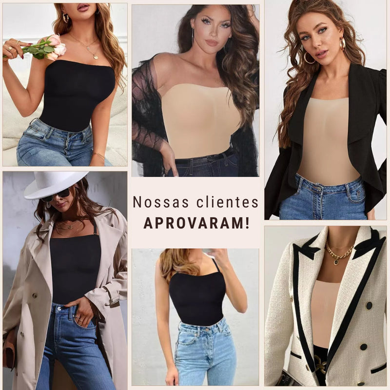 Body Modelador com Alça Removível - MaxyShaper - Compre 1 Leve 2