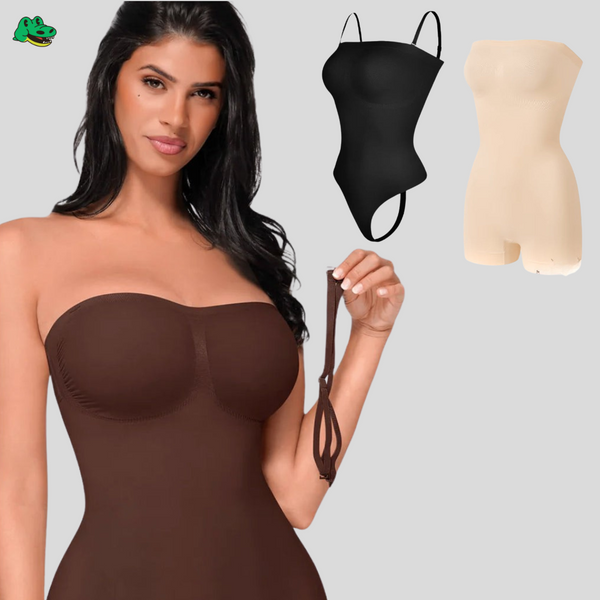 Body Modelador com Alça Removível - MaxyShaper - Compre 1 Leve 2